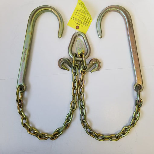 Starrr Products Rigging & Lifting Supply Manufacturer. V-Chain Assembly  with 15 J Hook Grade 70